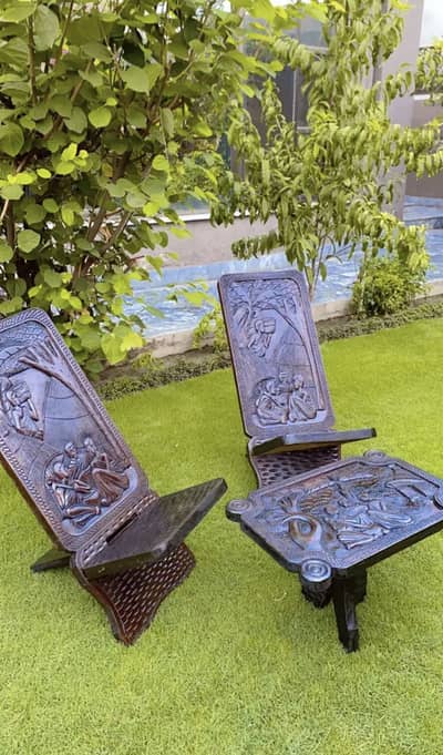 African chair Table set