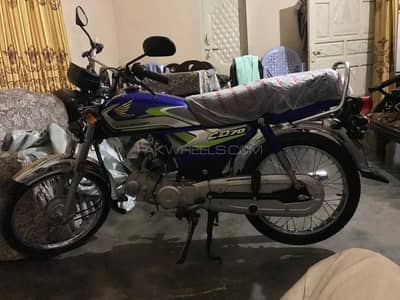 Honda CD 70 Model 2025 Blue Color Bike Honda 70 Bike Urgent Sale