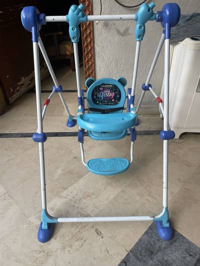 Blue kids swing perfect new condition