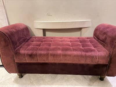 purple sofa