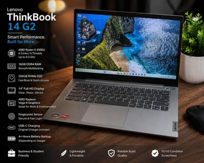 Lenovo ThinkBook 14 G2 | Ryzen 5 4500U | 16GB RAM | 256GB SSD | 10/10