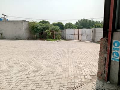 4 Kanal Open Space with 2 Rooms & Boundary Wall for Rent Near Nishat Factory, Rohi Nala, Lahore