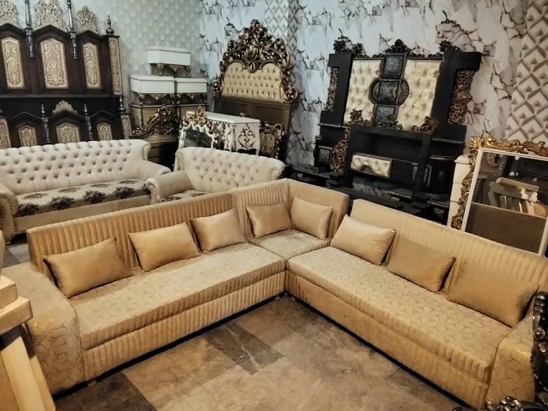 L shape sofa - 7*6 without table set 0