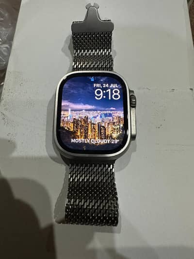 Luxury Ultra Smart Watch with Steel Mesh Band – For Sale
