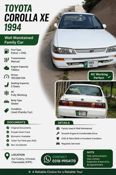 Toyota Corolla XE 1994