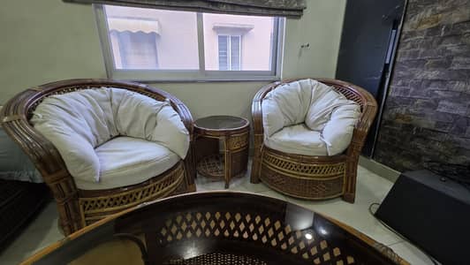 Original Cane Sofa Set 3+1+1