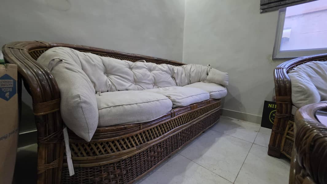Original Cane Sofa Set 3+1+1 4