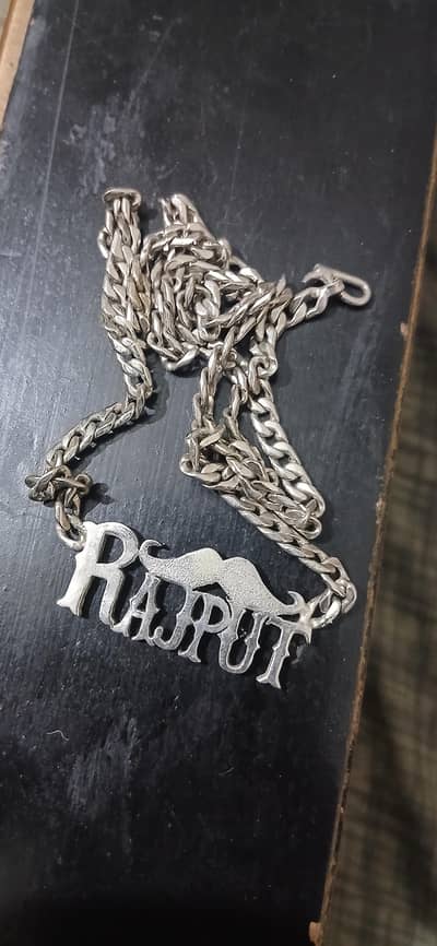 Rajpoot with moch style chandi chain for sale