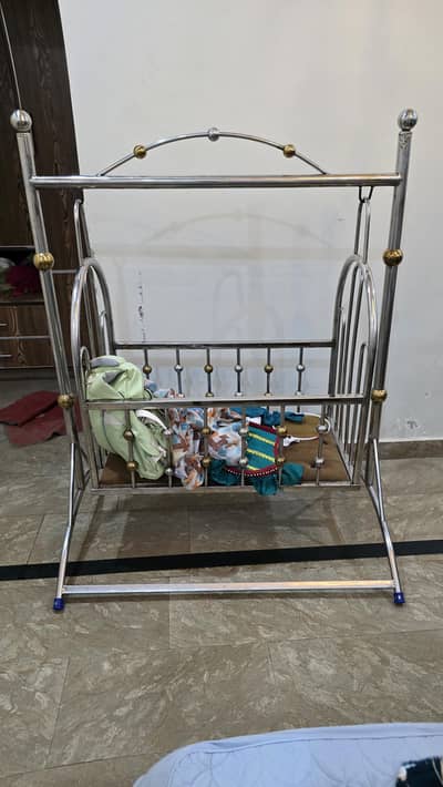Steel Baby Cradle / Baby Jhoola - Good Condition