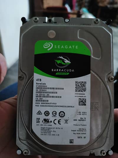 4TB Seagate hard drive