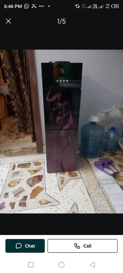 pel water dispenser 5 month used