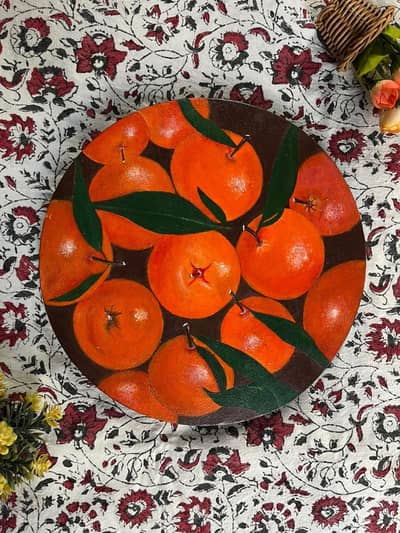 oranges and cherry still life paintings.