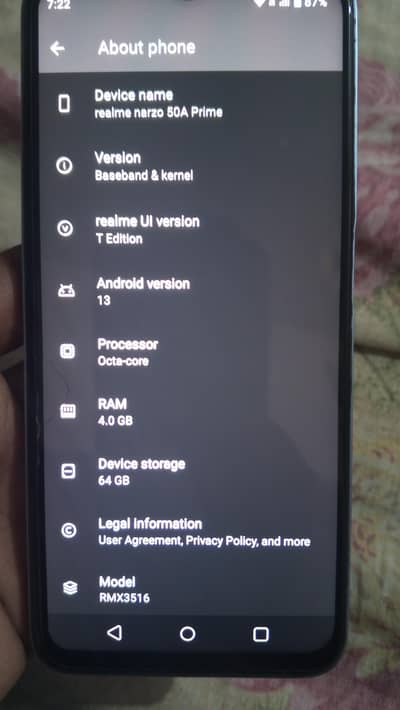 Realme Narzo 50A Prime 4/64