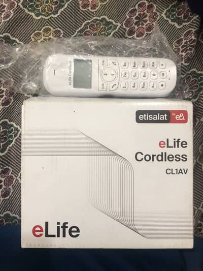 Etisalat eLife Cordless Phone CL1AV Original Box