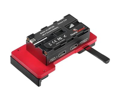 NP F battery ~V Mount battery Adapter
