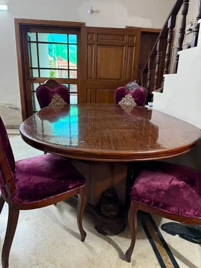 Dining Table Set with 6 Chairs