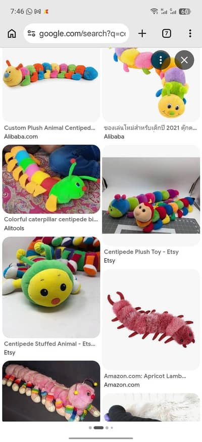 centipede stuff toys