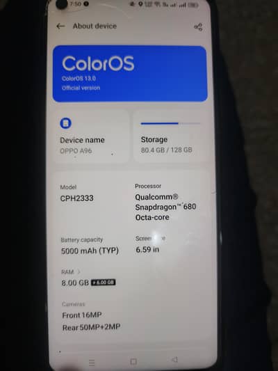 OPPO A96