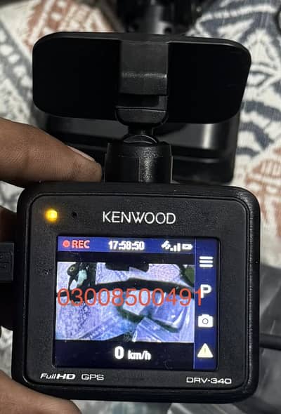Kenwood DRV-340 Full HD GPS Dash Cam with wireless speed & Drive Suppo