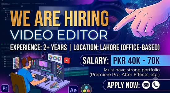 We Are Hiring: Video Editor!