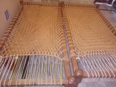 2 wooden charpai( 6000+6000)