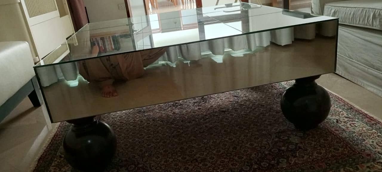 Grid Mirrored Coffee Table 5