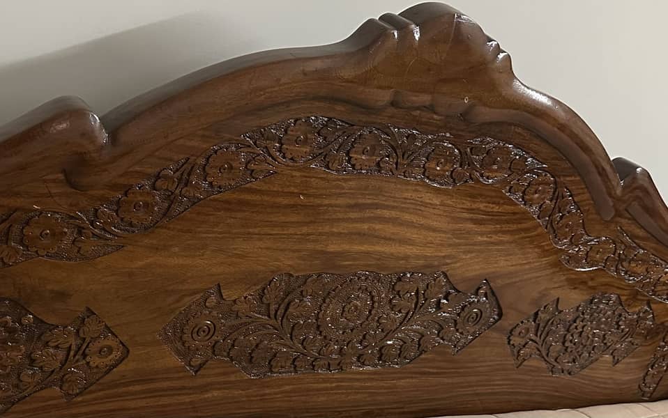 Solid wooden bed set 1