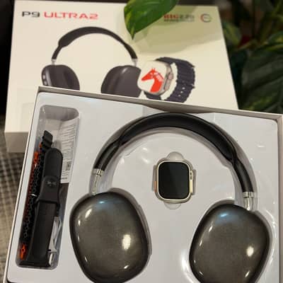 Ultra 2 Smartwatch + Headphone + 4 straps