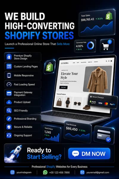  We Build High-Converting Shopify Stores That Grow Your Business