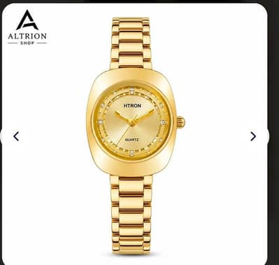 Elegant Gold Chain Wrist Watch For Women Brand New