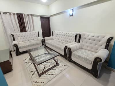 Sofa Set 6 Seater 3+2+1 with Center Piece Carpet