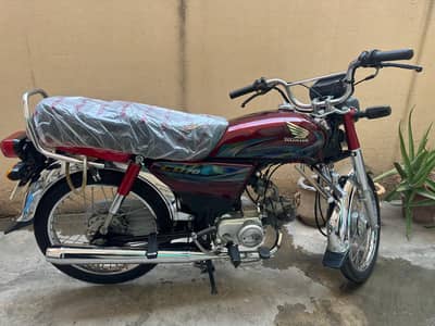 Honda CD 70 2024 Model And Registerd in Islamabad Neat Clean for sale
