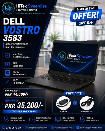 Dell Vostro 3583 | I5-8TH gen | 8/120 GB