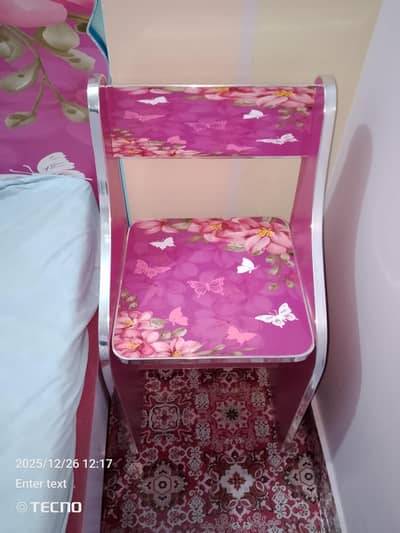 kids dressing table with chair good condition