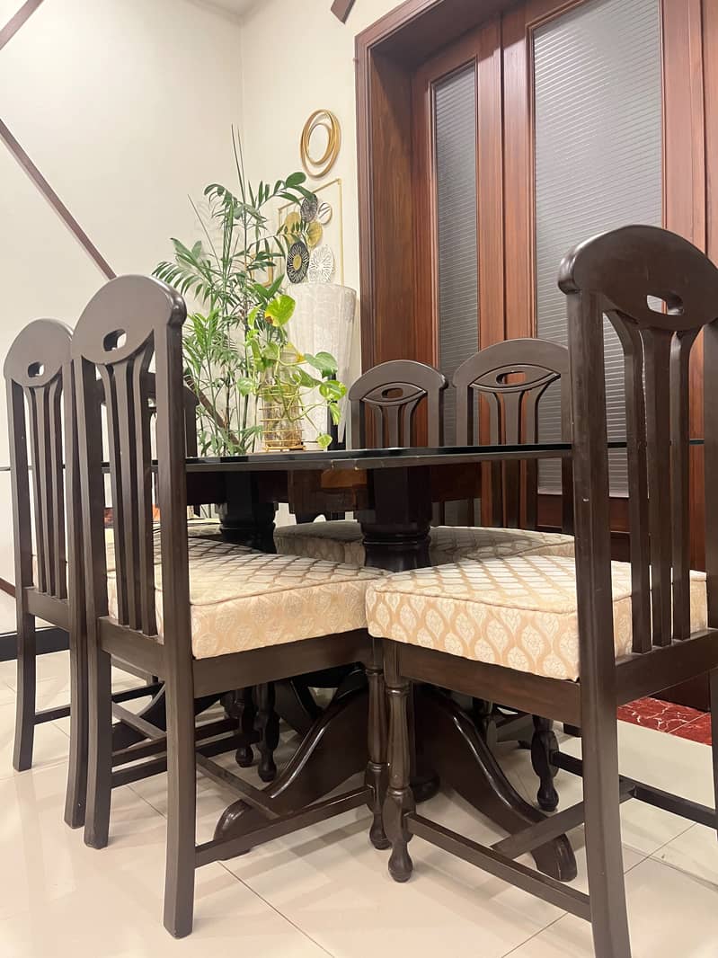 6 Chairs Dining Table 1