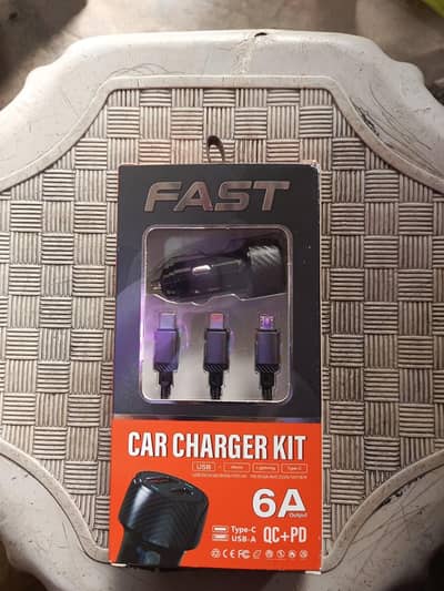 3 in 1 multi connector car charger (multi-port USB car adapter set)