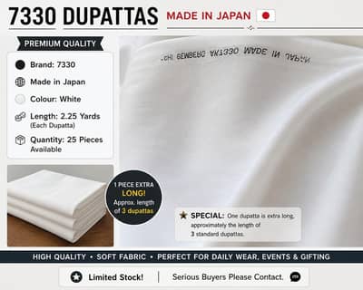  7330 Brand Dupattas – Made in Japan  
