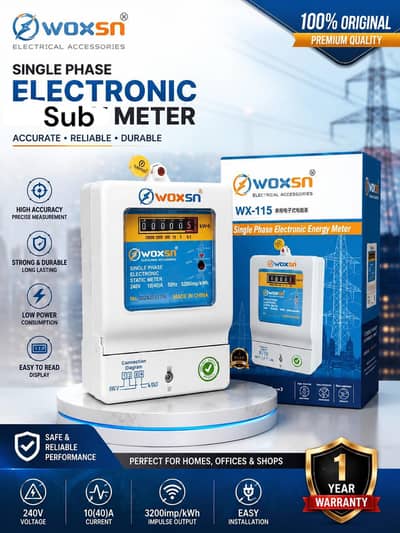 Sub Meter Woxsn/Digital meter single phase static KWH meter 220V