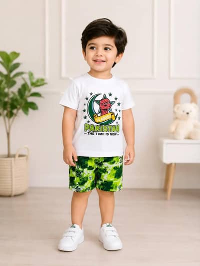 14 August Boys 2-Piece Dress Cotton Lawn - 6M to 4Y