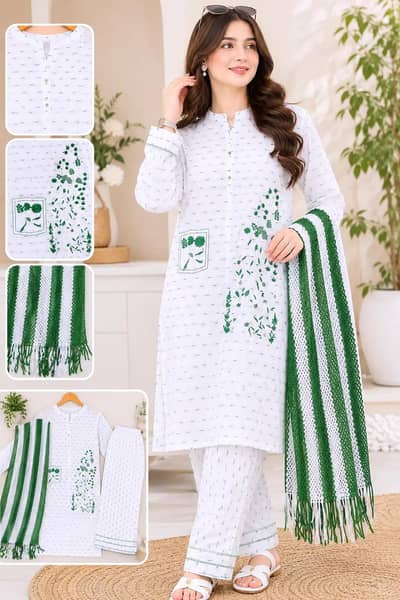 14 august 3 psc women suit