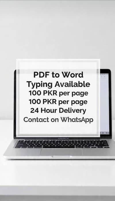 PDF to Word Typing | 24 Hours Delivery | 100% Accurate