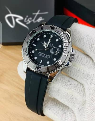 Rolex Style Submariner Men's Watch – Gold & Black