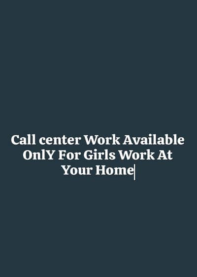 usa compain Only Girls jisna ghr work at home krna text kro