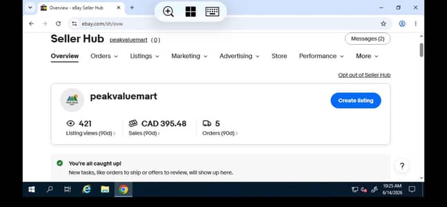 Ebay Account Handling