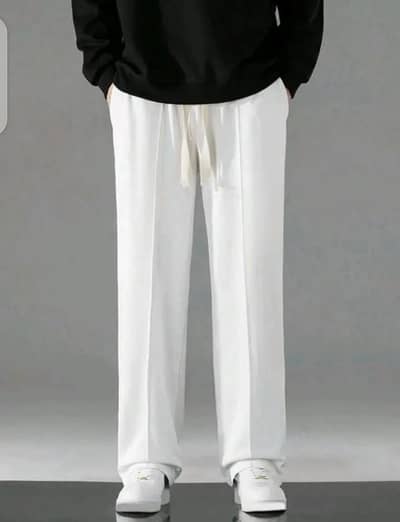Premium White Loose Fit Pants for Men