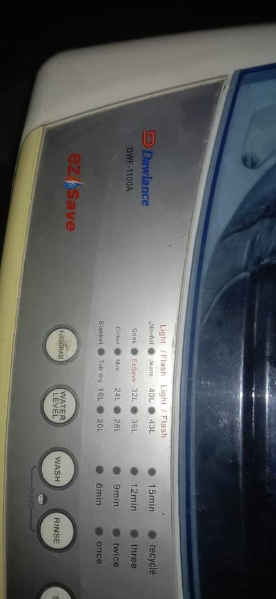 DawlanceDW1100A7.5kgiska drum repair honay Wala hua hua hai