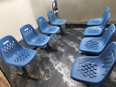 seater 04 chairs set  +seater 04 chairs plactic base iron durable