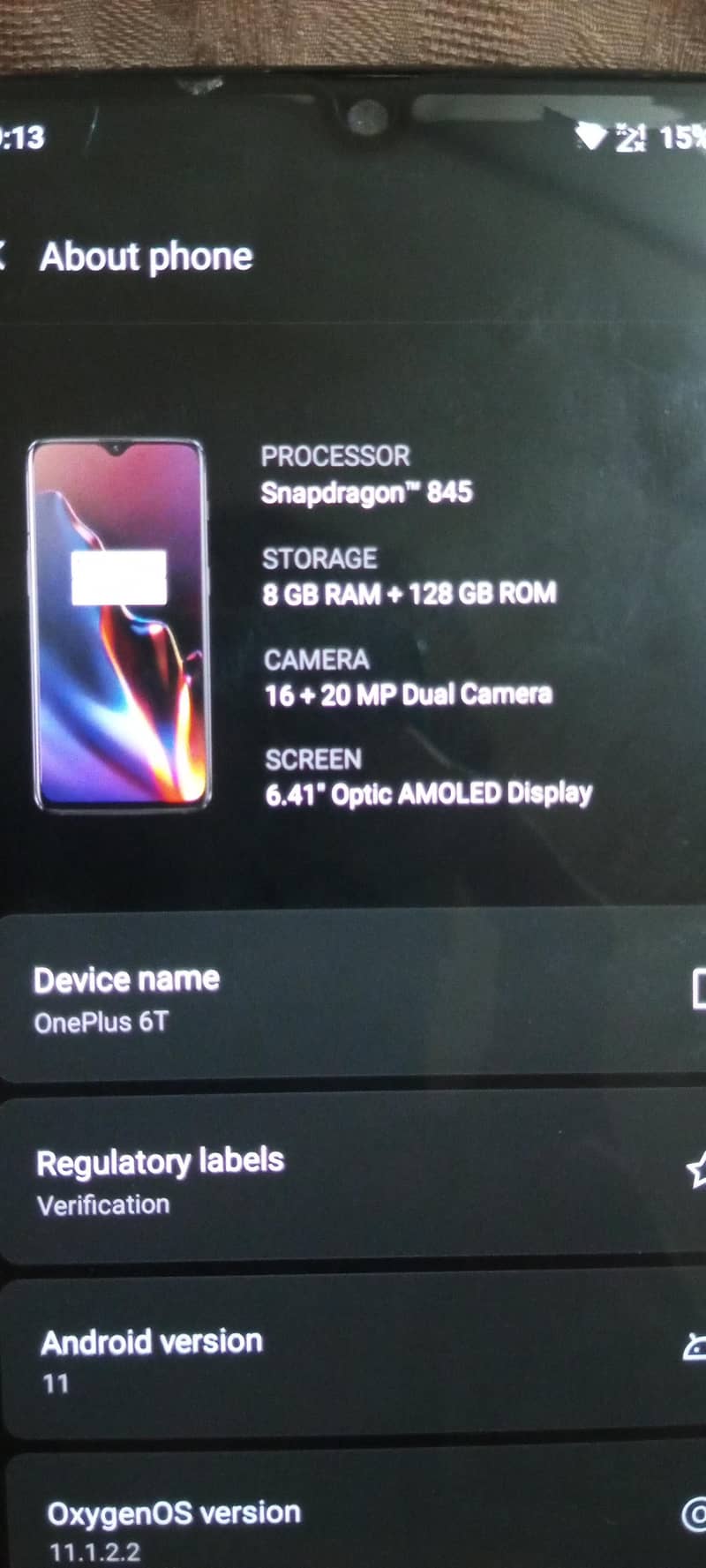 One Plus 6T 3