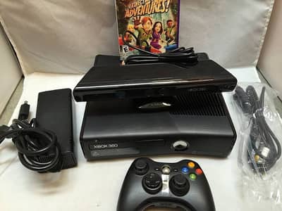 xbox 360 500gb with 2 controller and 5 games installed