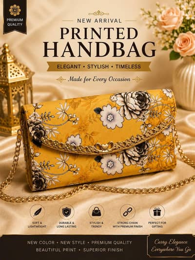 new printed hand bag